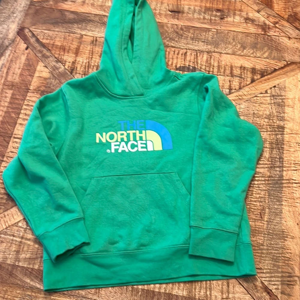 The North Face green girls youth hoodie 14 16 Large